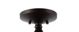 Marfa 14" Glass/Iron Farmhouse Modern LED Flush Mount