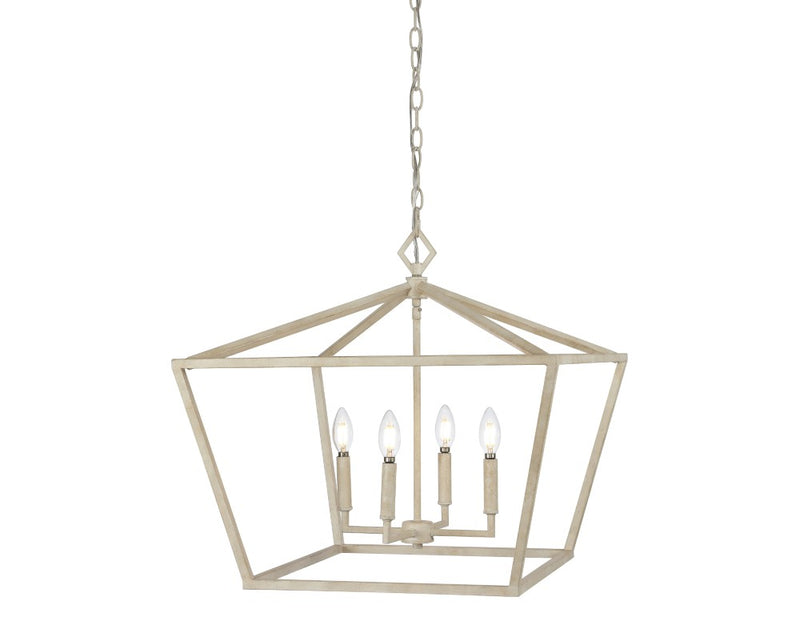 Gatsby 23" Adjustable Iron Rustic Glam LED Pendant - JONATHAN Y