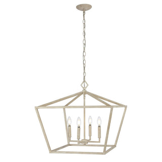 Gatsby 23" Adjustable Iron Rustic Glam LED Pendant - JONATHAN Y