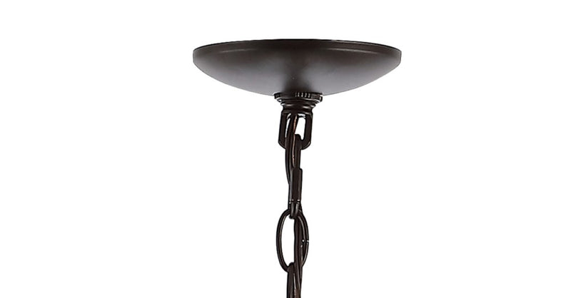 Gatsby 23" Adjustable Iron Rustic Glam LED Pendant - JONATHAN Y