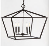 Gatsby 23" Adjustable Iron Rustic Glam LED Pendant - JONATHAN Y