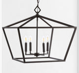 Gatsby 23" Adjustable Iron Rustic Glam LED Pendant - JONATHAN Y