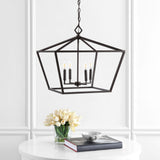 Gatsby 23" Adjustable Iron Rustic Glam LED Pendant - JONATHAN Y