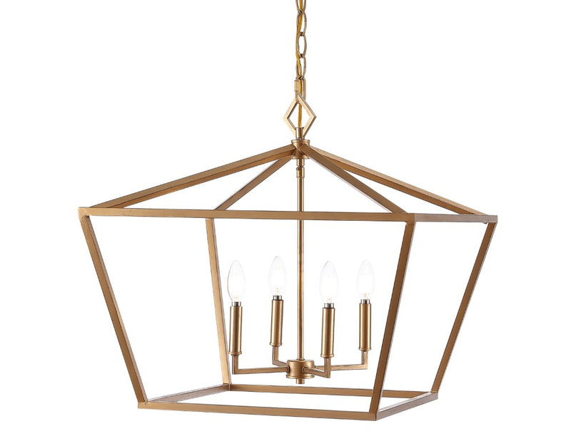 Gatsby 23" Adjustable Iron Rustic Glam LED Pendant