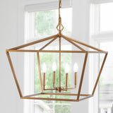 Gatsby 23" Adjustable Iron Rustic Glam LED Pendant