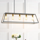 Floyd 38" Adjustable Iron Farmhouse Vintage LED Dimmable Pendant