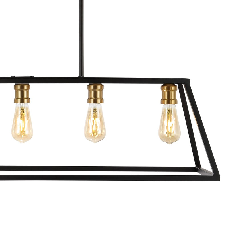 Floyd 38" Adjustable Iron Farmhouse Vintage LED Dimmable Pendant