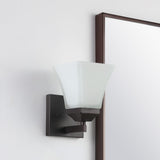 Staunton Iron/Glass Modern Cottage LED Vanity Light - JONATHAN Y