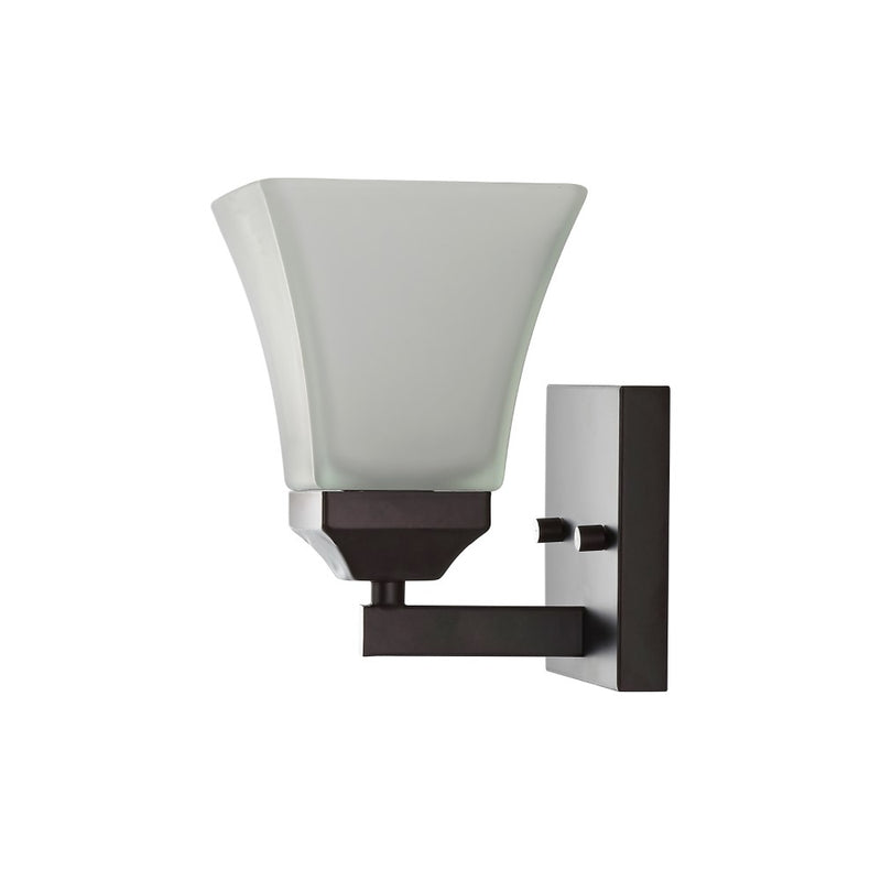 Staunton Iron/Glass Modern Cottage LED Vanity Light - JONATHAN Y