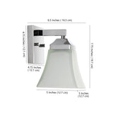 Staunton Iron/Glass Modern Cottage LED Vanity Light