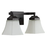 Staunton Iron/Glass Modern Cottage LED Vanity Light - JONATHAN Y