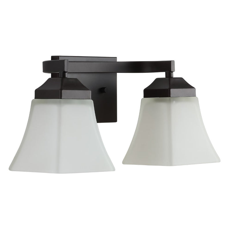 Staunton Iron/Glass Modern Cottage LED Vanity Light - JONATHAN Y