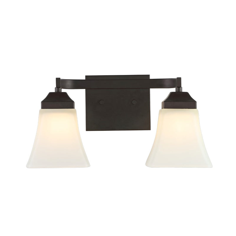 Staunton Iron/Glass Modern Cottage LED Vanity Light - JONATHAN Y