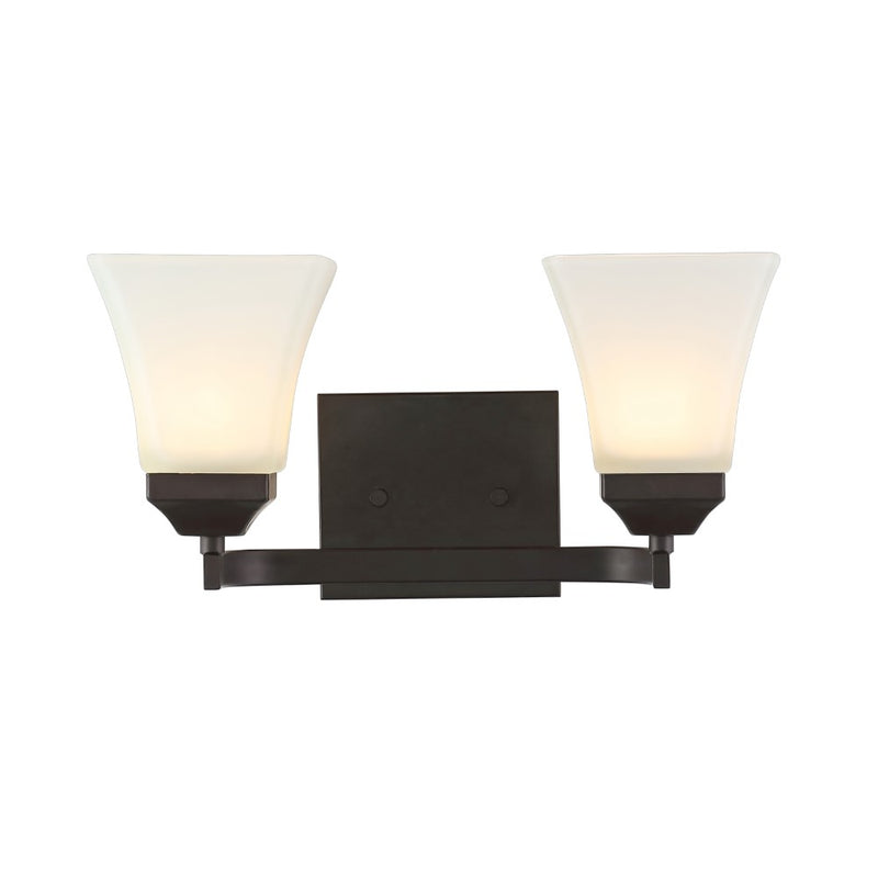 Staunton Iron/Glass Modern Cottage LED Vanity Light - JONATHAN Y