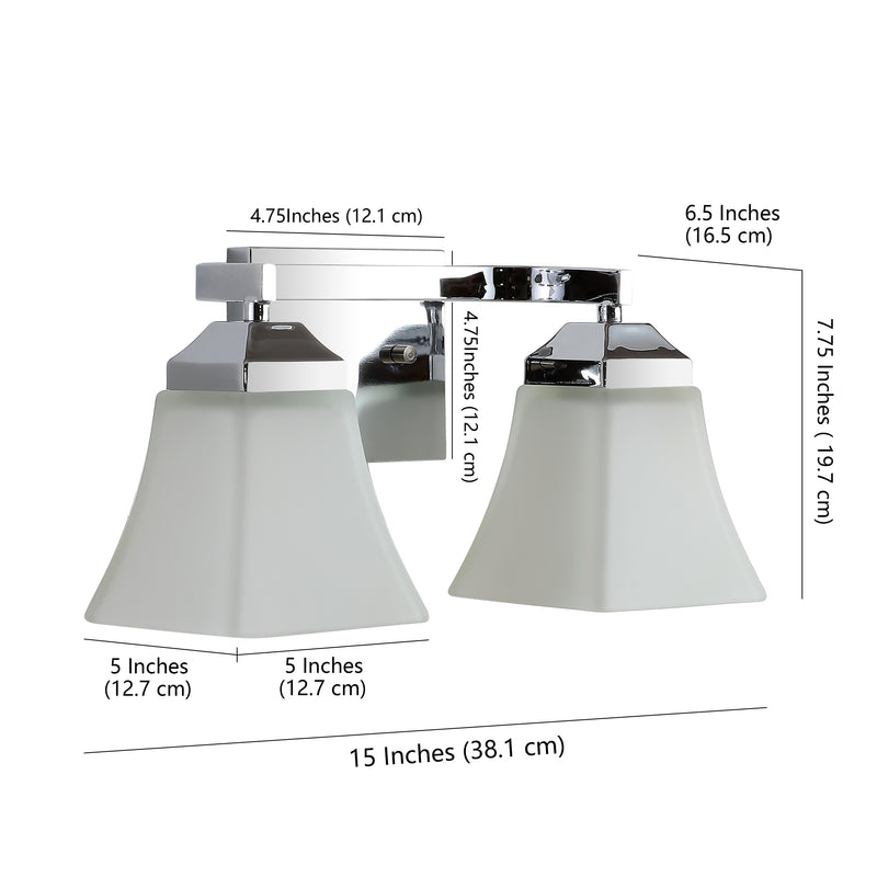 Staunton Iron/Glass Modern Cottage LED Vanity Light
