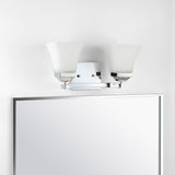 Staunton Iron/Glass Modern Cottage LED Vanity Light