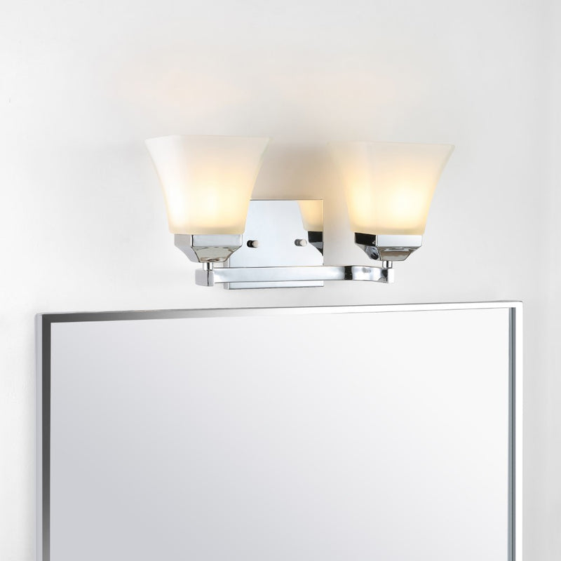 Staunton Iron/Glass Modern Cottage LED Vanity Light