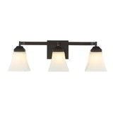 Staunton Iron/Glass Modern Cottage LED Vanity Light
