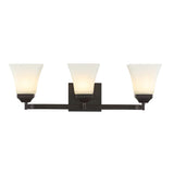 Staunton Iron/Glass Modern Cottage LED Vanity Light