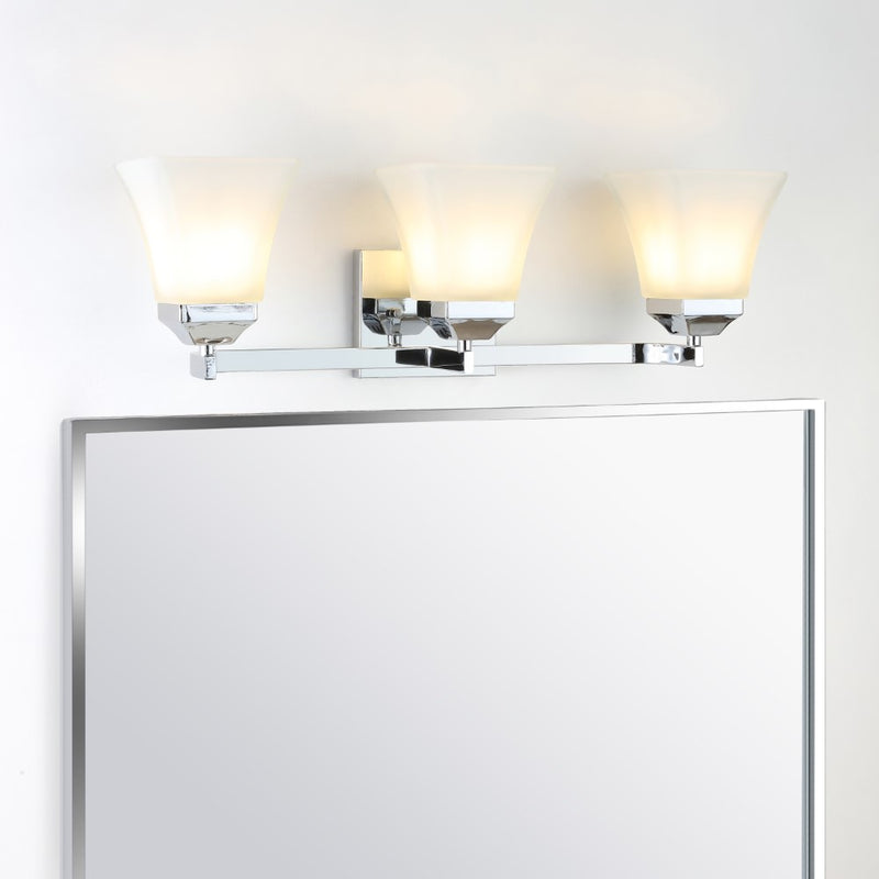 Staunton Iron/Glass Modern Cottage LED Vanity Light