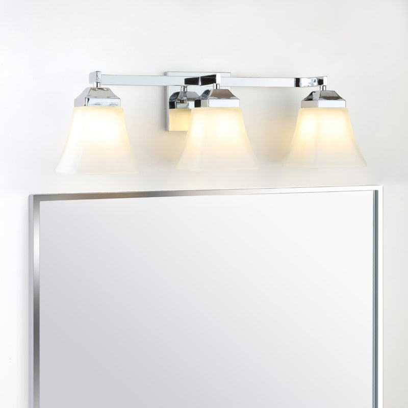 Staunton Iron/Glass Modern Cottage LED Vanity Light