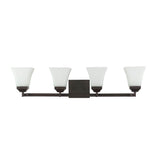 Staunton Iron/Glass Modern Cottage LED Vanity Light