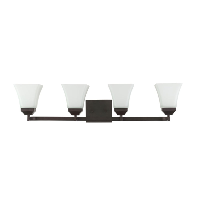 Staunton Iron/Glass Modern Cottage LED Vanity Light