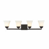 Staunton Iron/Glass Modern Cottage LED Vanity Light