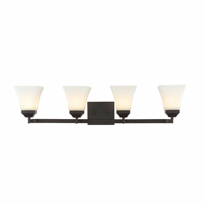 Staunton Iron/Glass Modern Cottage LED Vanity Light