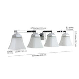 Staunton Iron/Glass Modern Cottage LED Vanity Light