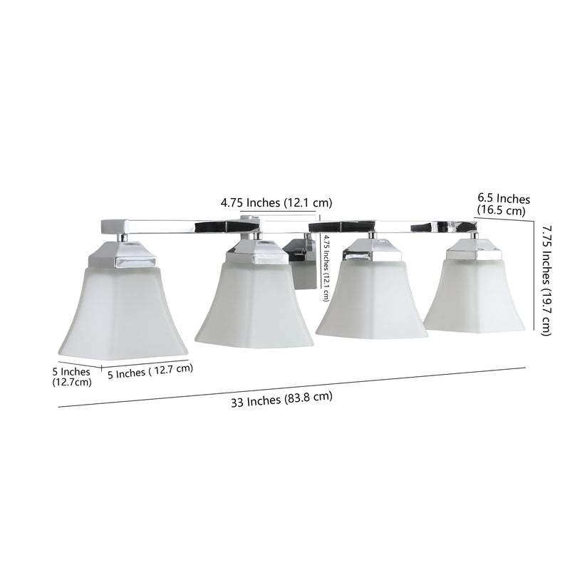 Staunton Iron/Glass Modern Cottage LED Vanity Light