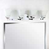 Staunton Iron/Glass Modern Cottage LED Vanity Light