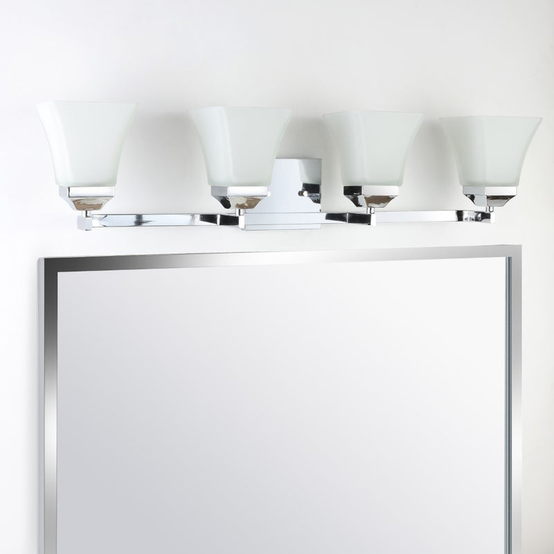 Staunton Iron/Glass Modern Cottage LED Vanity Light