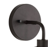 Sandrine Iron/Seeded Glass Cottage Rustic LED Vanity Light - JONATHAN Y