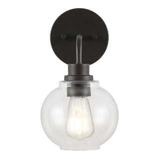 Sandrine Iron/Seeded Glass Cottage Rustic LED Vanity Light - JONATHAN Y