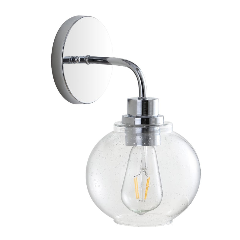 Sandrine Iron/Seeded Glass Cottage Rustic LED Vanity Light