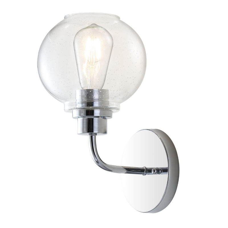 Sandrine Iron/Seeded Glass Cottage Rustic LED Vanity Light