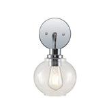 Sandrine Iron/Seeded Glass Cottage Rustic LED Vanity Light - JONATHAN Y