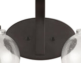 Sandrine Iron/Seeded Glass Cottage Rustic LED Vanity Light - JONATHAN Y