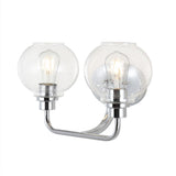Sandrine Iron/Seeded Glass Cottage Rustic LED Vanity Light