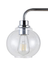 Sandrine Iron/Seeded Glass Cottage Rustic LED Vanity Light