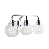 Sandrine Iron/Seeded Glass Cottage Rustic LED Vanity Light
