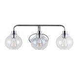 Sandrine Iron/Seeded Glass Cottage Rustic LED Vanity Light