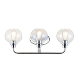 Sandrine Iron/Seeded Glass Cottage Rustic LED Vanity Light