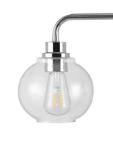Sandrine Iron/Seeded Glass Cottage Rustic LED Vanity Light
