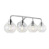 Sandrine Iron/Seeded Glass Cottage Rustic LED Vanity Light