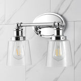 Beverly Iron/Seeded Glass Classic Cottage LED Vanity Light - JONATHAN Y