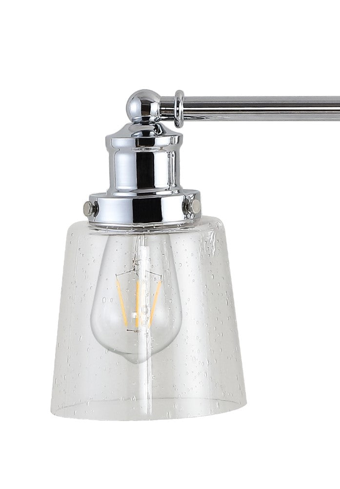 Beverly Iron/Seeded Glass Classic Cottage LED Vanity Light - JONATHAN Y