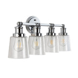 Beverly Iron/Seeded Glass Classic Cottage LED Vanity Light - JONATHAN Y