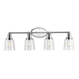 Beverly Iron/Seeded Glass Classic Cottage LED Vanity Light - JONATHAN Y